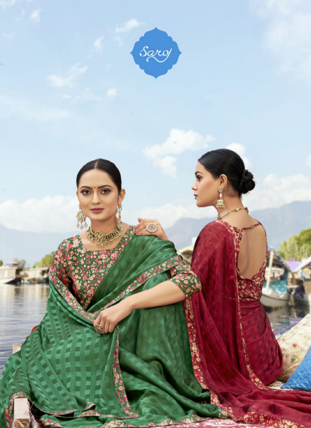 Saroj Vaidehi Festive Wear Georgette Heavy Designer Fancy Saree Collection